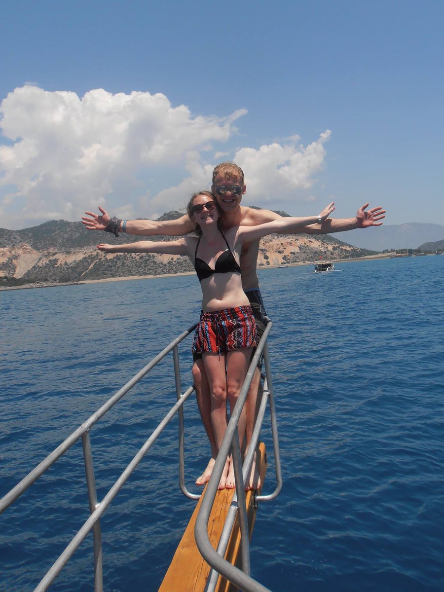 Alteredgeist's tweet photo. @smeagolmegz and I doing our best #SwallowsAndAmazon pose in Turkey https://t.co/wI9yI0QGCz