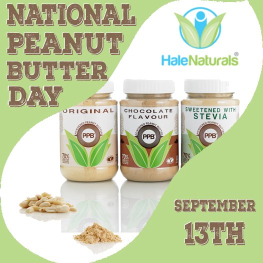 HaleNaturals's tweet photo. #NationalPeanutDay #WIN a tub of #PPB | Simply RT and FOLLOW. 3 TUBS UP FOR GRABS | #protein #peanutbutter #fitfam https://t.co/SjUrKoeups