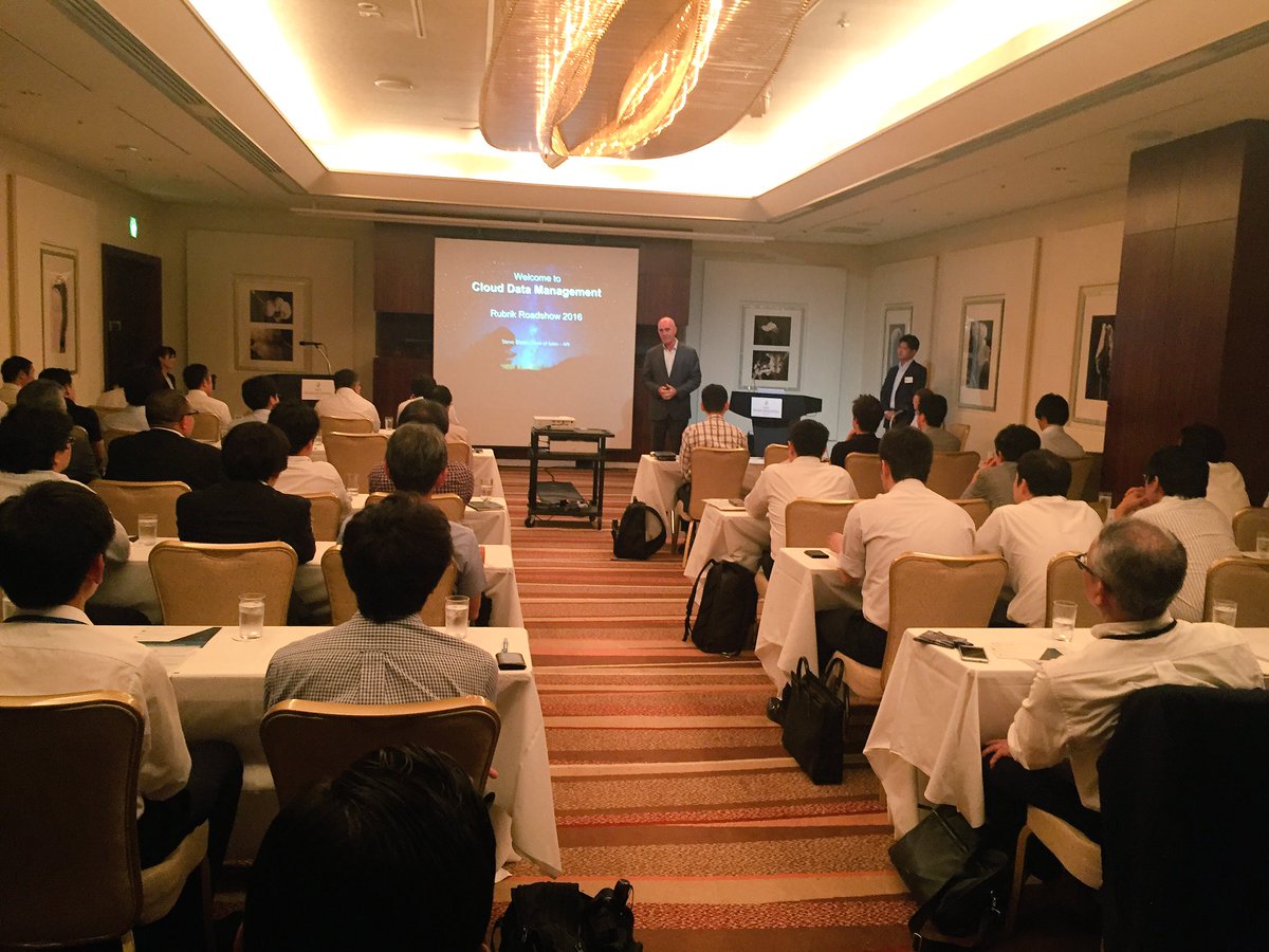 _yuliavalera_'s tweet photo. First @rubrikInc event with Nox partners in Tokyo and already such a success! #roadshow #fasttracktocloud https://t.co/nkHAsfY8n1