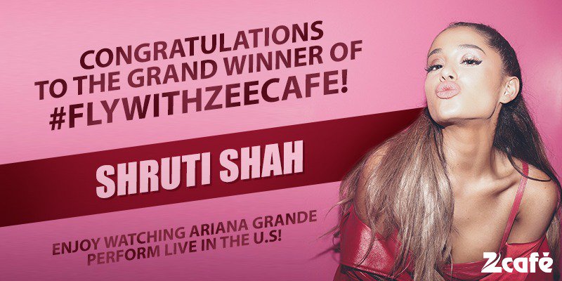 ZeeCafe's tweet photo. Congratulations @sshah_1234.Have a great trip with your friend.Do share pictures with us! #FlyWithZeeCafe. https://t.co/5SKeHizmU0