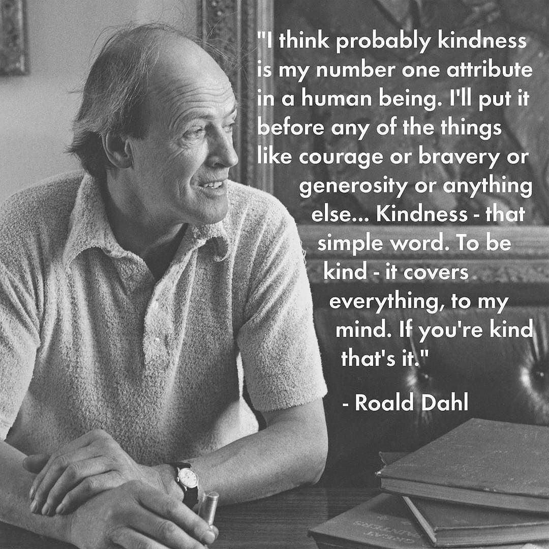 ageukoldham's tweet photo. 'Kindness - that simple word.To be kind' #RoaldDahlDay https://t.co/cH9SsLkDZ5