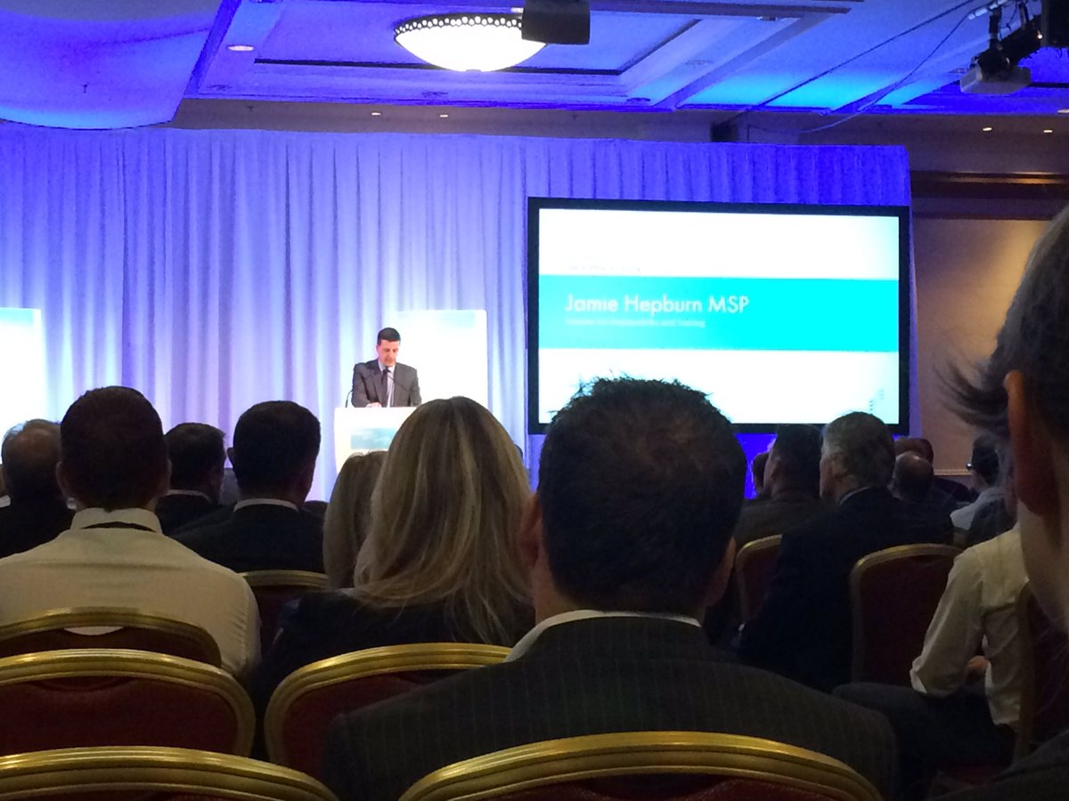 Jamie Hepburn MSP, Minister for Employability and Training, kicks off our 2016 Conference #Construct2016