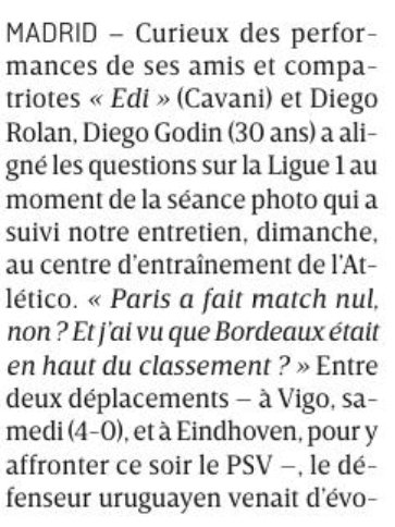 AntoineHuot's tweet photo. Quand Diego Godin se préoccupe des performances des #Girondins (via @lequipe) https://t.co/XVppU4edbF