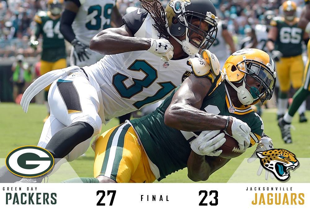 gabbincommunity's tweet photo. Jaguar Jungle – Green Bay Packers 27 – Jacksonville Jaguars 23 – entertaining, exciting,… https://t.co/Ypxsdvmu2s https://t.co/UUCZYYRanM