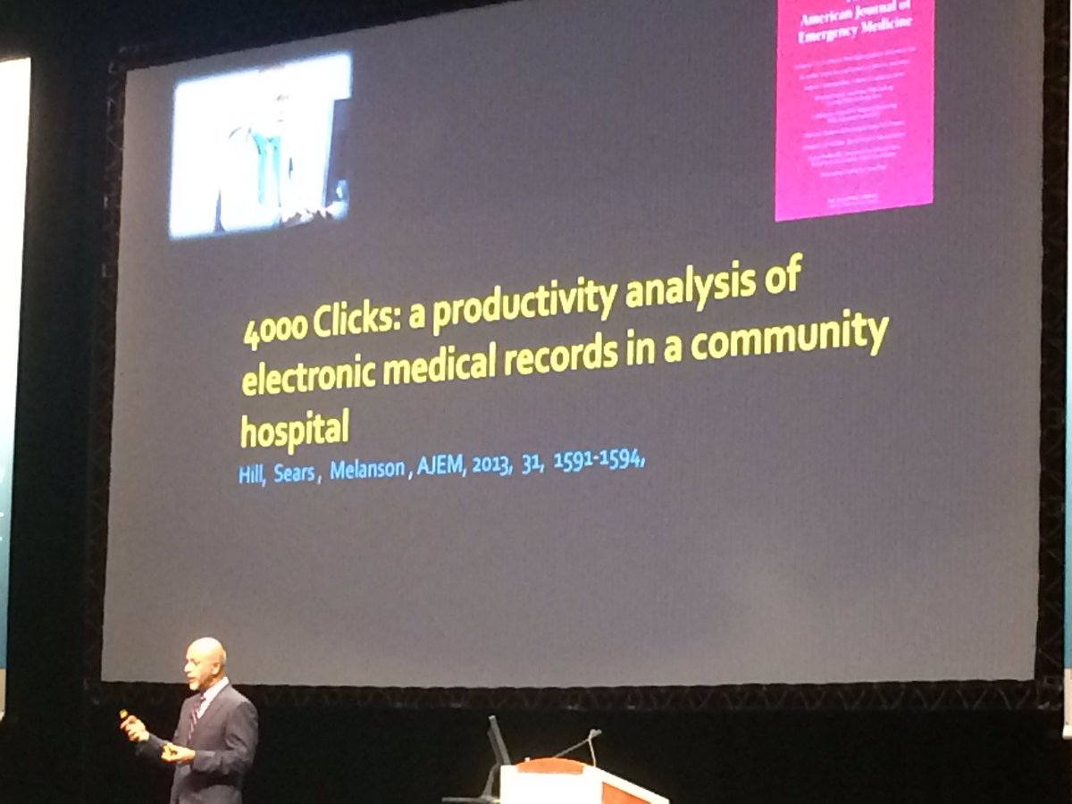 Dr_Adds's tweet photo. 4000 clicks in the average ED doctors day. 16 clicks just for an aspirin! That's where our time goes... #PPFEd16 https://t.co/GGtmv10SjB
