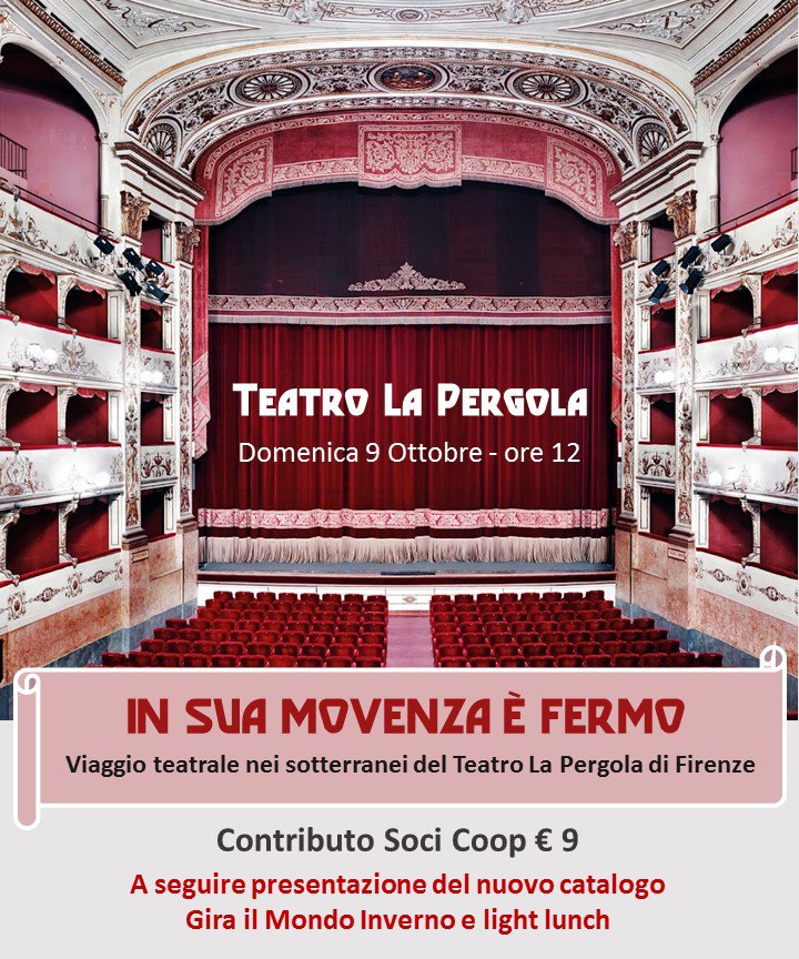 Scopri il catalogo <a href="/ToscanaTurismo/">ToscanaTurismo</a> #girailmondo al teatro <a href="/PergolaFirenze/">Teatro della Pergola</a>. Leggi le info ➡ bit.ly/2ch4qzv