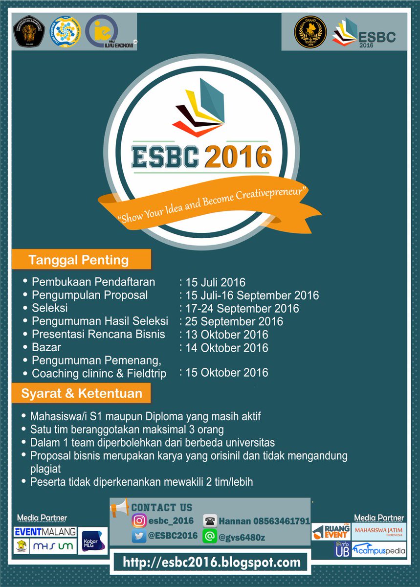 Show your idea and become creativepreneur <a href="/ESBC2016/">Forum Bos Indonesia</a>