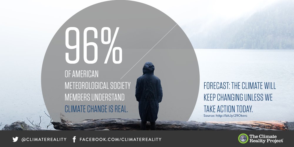 Take it from the weather experts: They know the climate is changing. Retweet if you do too.