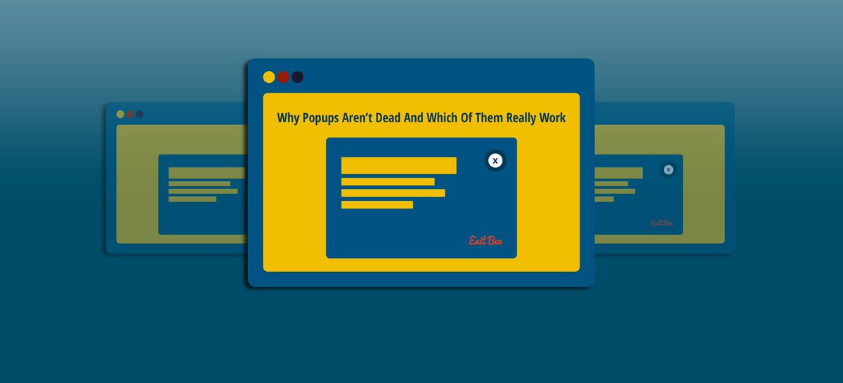 ExitBee's tweet photo. #Popups aren't dead, but which of them actually work? https://t.co/lQjv6H55Mm
#exitintent #popupstrategy https://t.co/4CszrVBrTK
