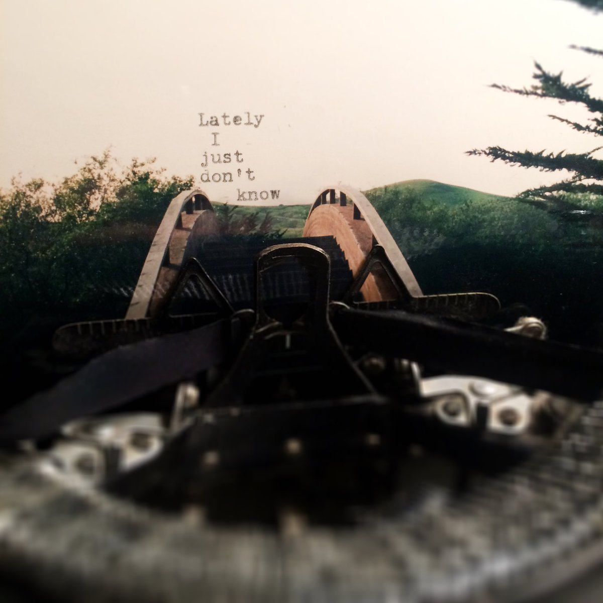 typewreck's tweet image. Lately, I just don't know #typeart #typewriter #losangeles