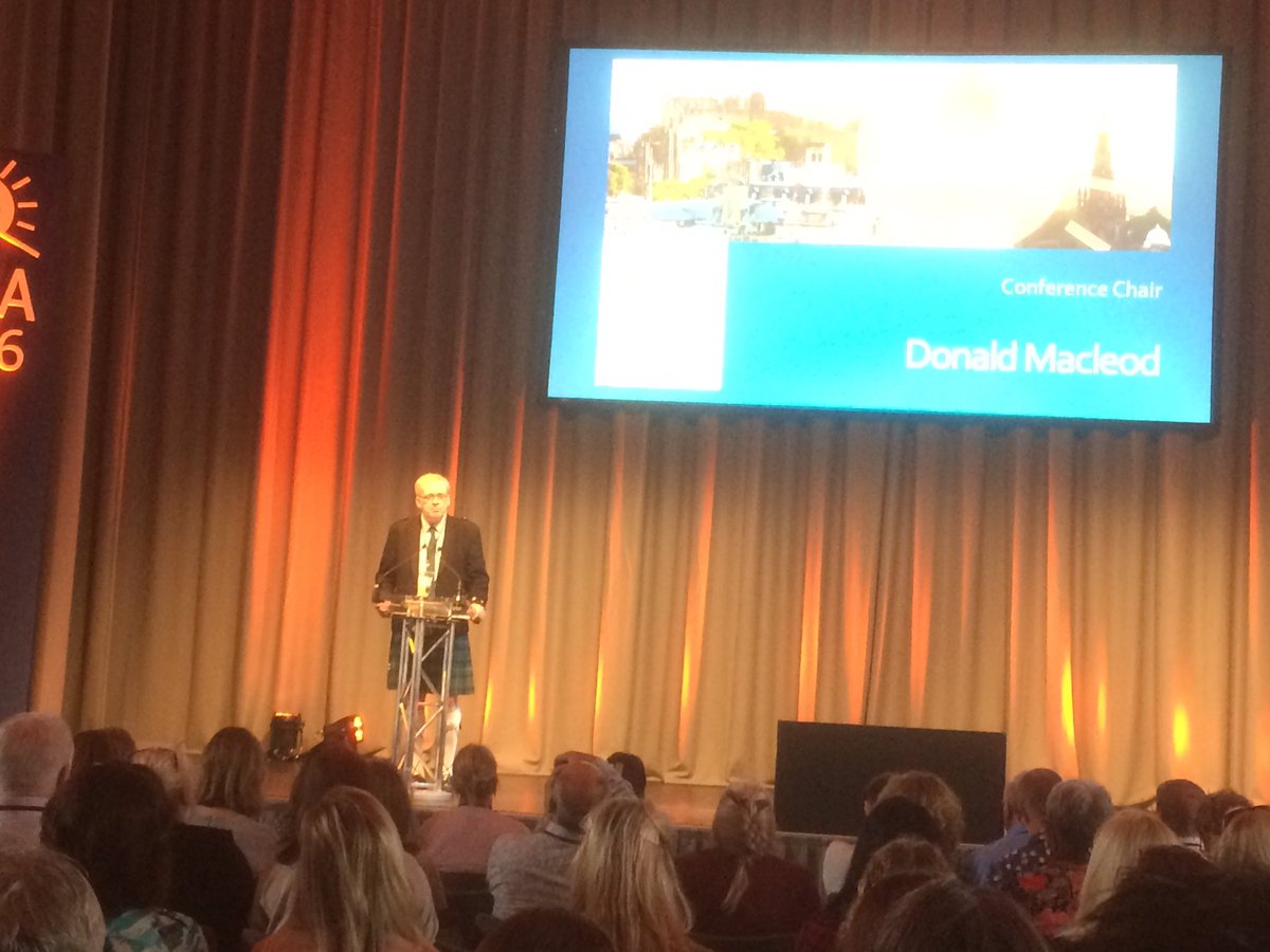 MarieHolmDK's tweet photo. Mr. Donald Macleod, conference Chair, welcoming us to Scotland and #ISBA10 https://t.co/skNQuBrRhT