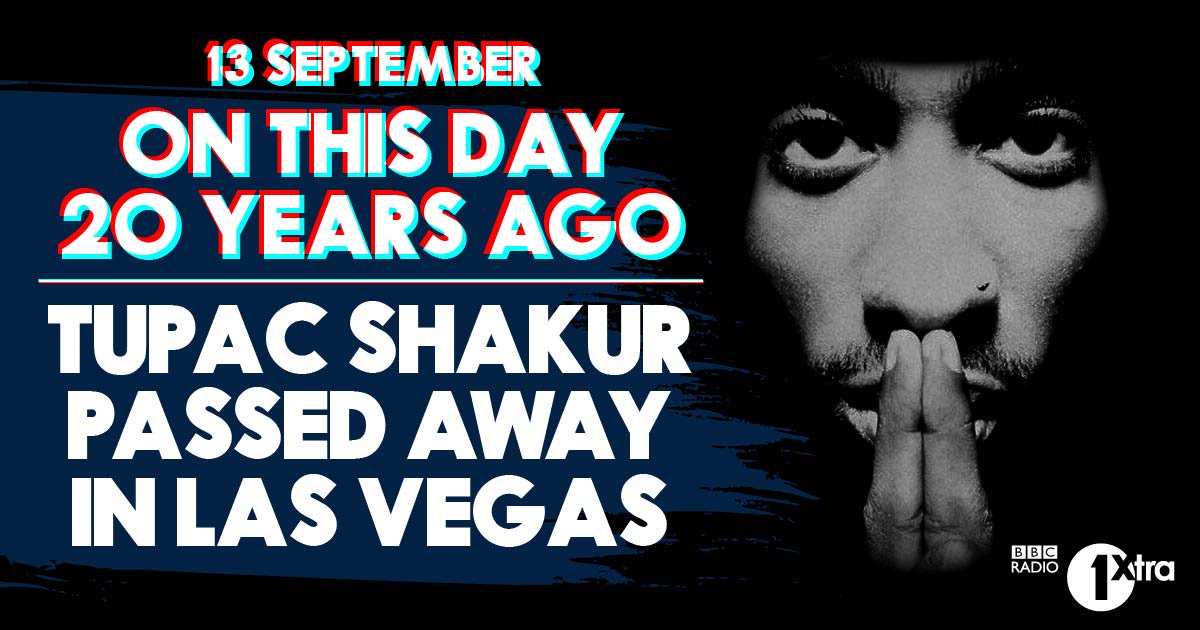 1Xtra's tweet photo. On This Day 1996: We lost a great in this game. #RIPTupac https://t.co/bz50FxOCLg
