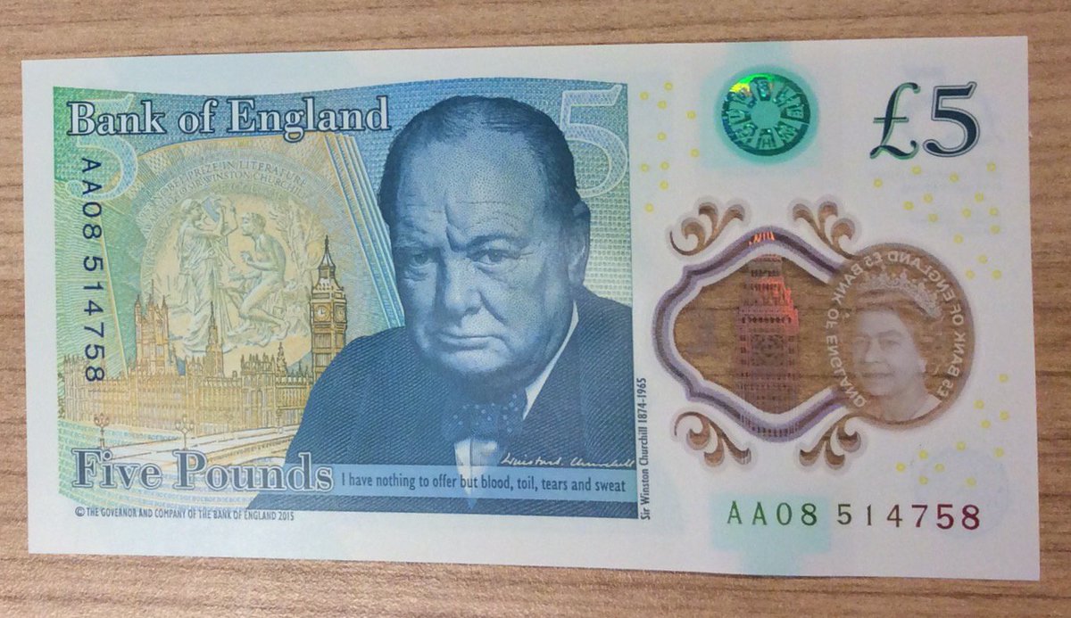 PA_Mediapoint's tweet image. We were one of the first to get our hands on the new plastic £5 note at  #BankofEngland this morning! #fivepoundnote