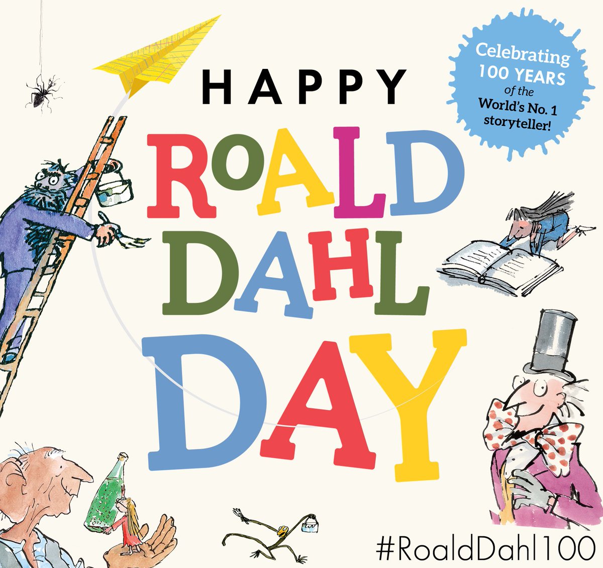 southbankcentre's tweet photo. Today is #RoaldDahlDay! It's 100 years since his birth. Happy #RoaldDahlDay everyone! https://t.co/eN9YQrskM9