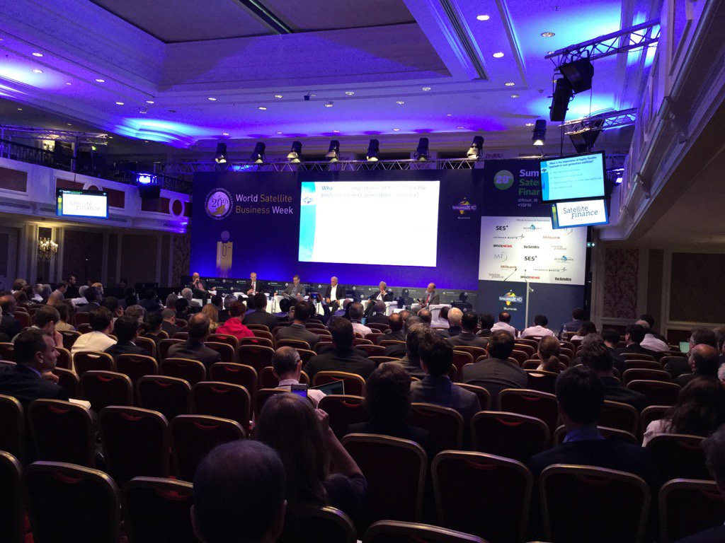 dvanbeber's tweet photo. The next Gen panel votes that Tbps satellites are NOT the future de facto standard. #WSB2016 https://t.co/cKwpfKxhkg
