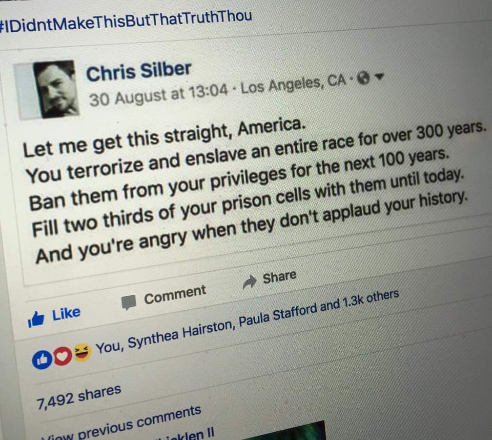 SovereignNews's tweet image. #Kaepernickprotest #Blacklivesmatter #NationalAnthem