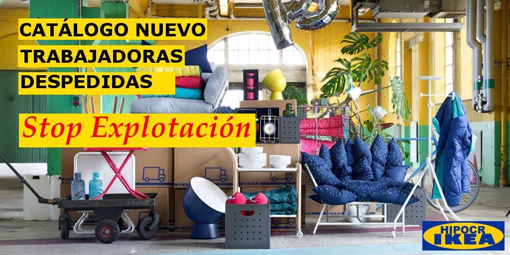 CNT_ZAMORA's tweet photo. @IKEASpain celebra su vigésimo aniversario despidiendo trabajadoras #hipocrIKEA https://t.co/rU4aasxxFV