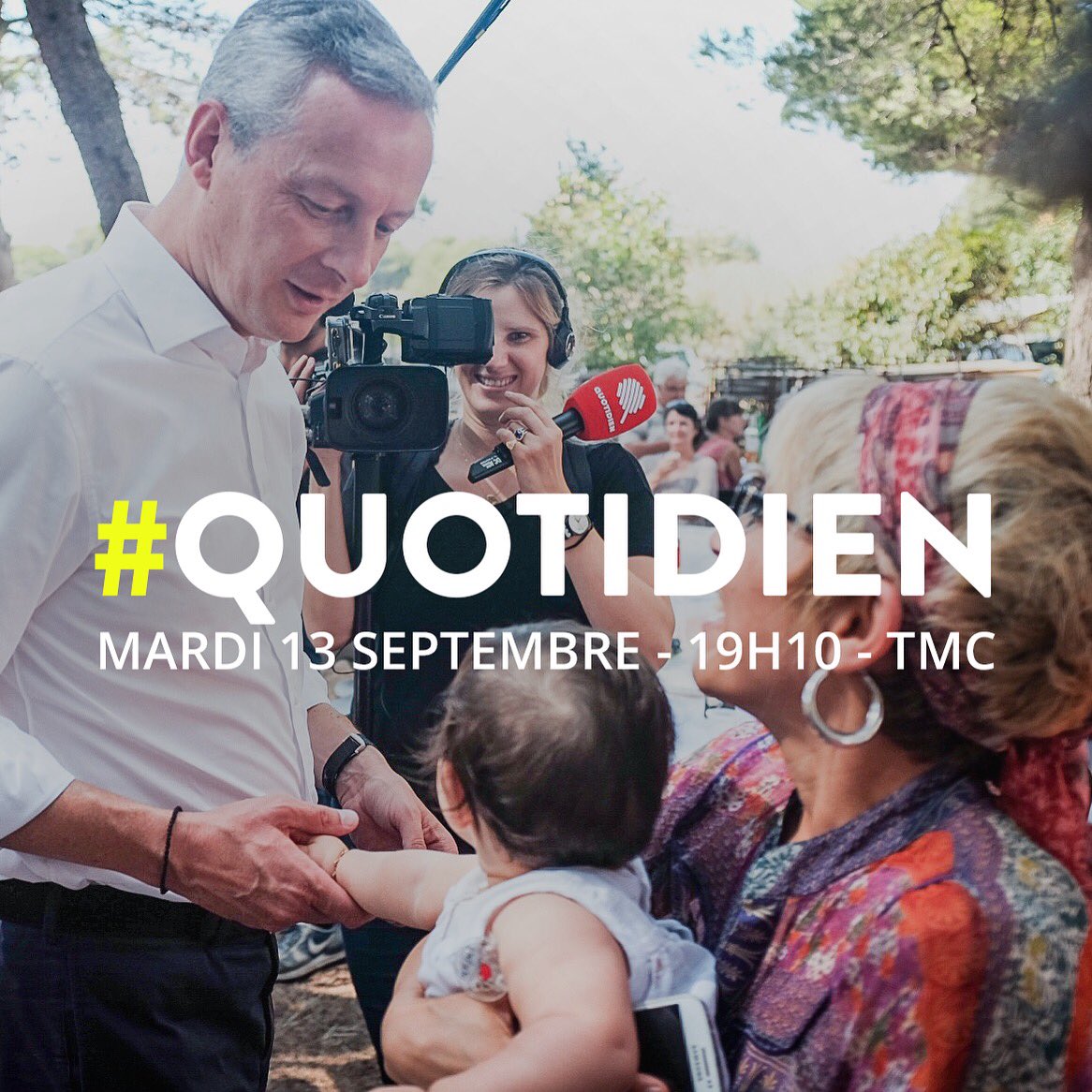 BrunoLeMaire's tweet photo. Rdv à 19h10 dans #Quotidien sur @TMCtv ! https://t.co/86XZG1RnVq
