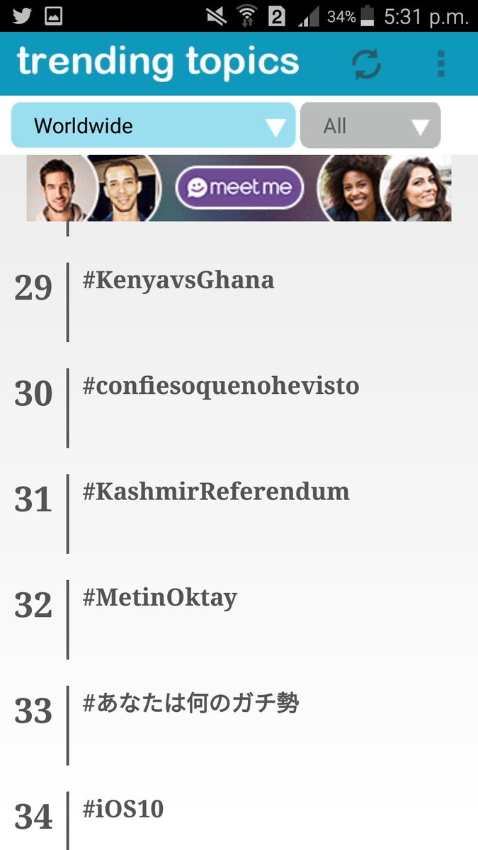 FarhanKVirk's tweet photo. #KashmirReferendum We are trending 31 on world wide trends panel.  Let's get it inside top 10 World wide trends https://t.co/5GGSAVQmGM