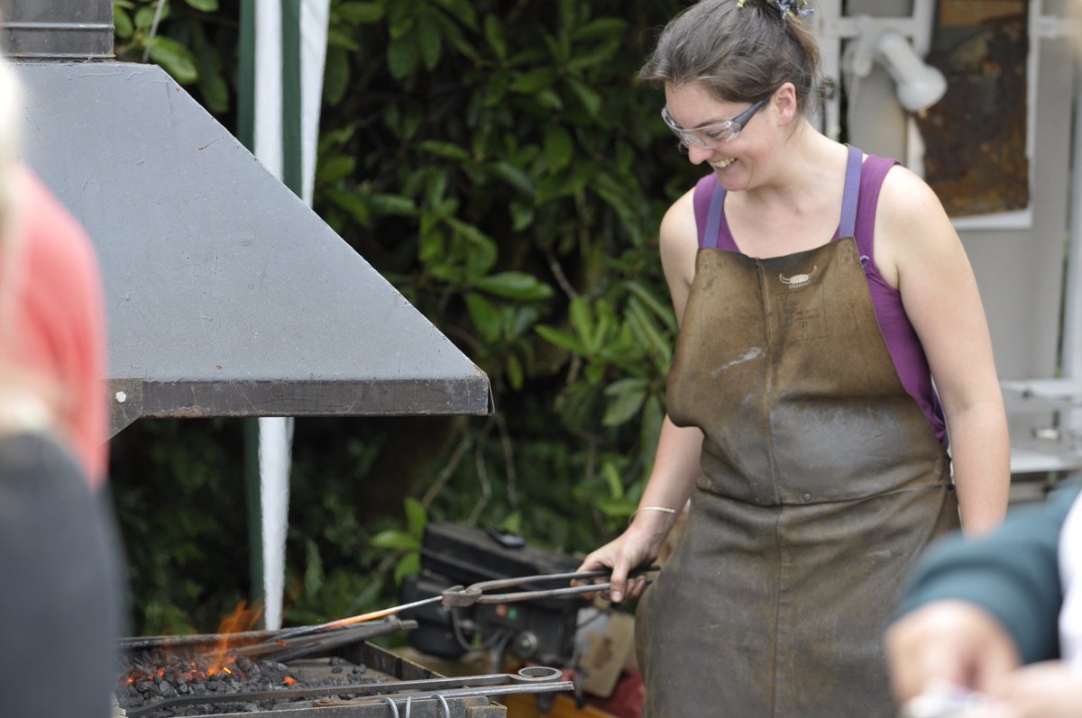 Interested in blacksmithing? James and Tristan will demonstrate blacksmithing at Cornwall Design Fair this weekend