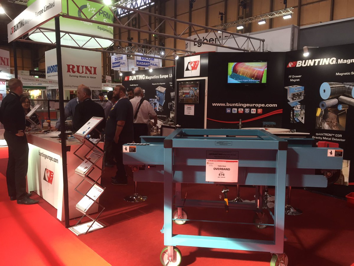 #RWM16 good busy start with lots of interest for #magneticseparator @RWM_with_CIWM
