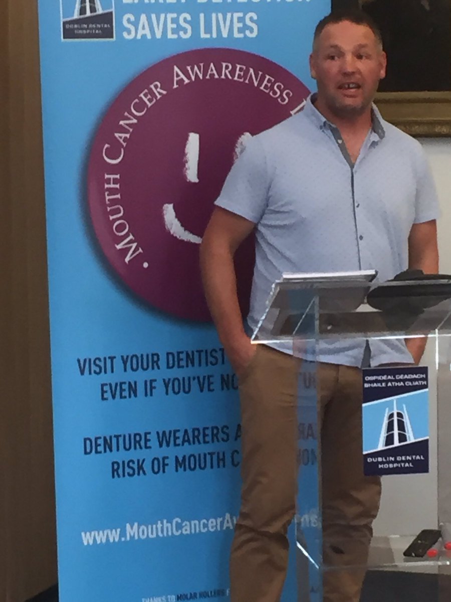 elainemhughes's tweet photo. What an amazing story from Cathal o Grady #dont ignore the symptoms #Mouthcancer @IrishDentists #health #mcad2016 https://t.co/dJBZWnjikI