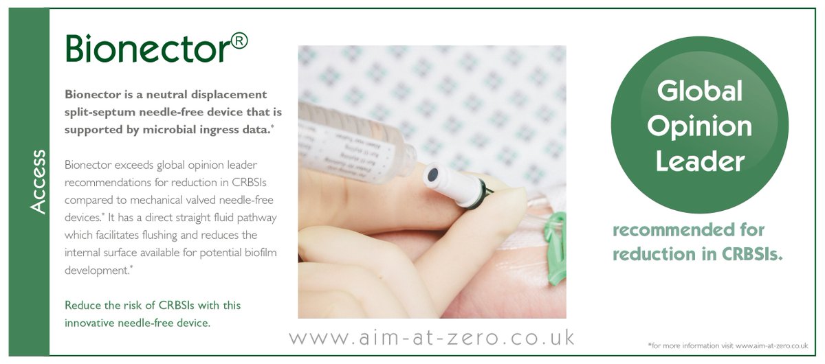 aimatZERO's tweet photo. ACCESS: #Bionector making catheter occlusion a thing of the past #CRBSIs #aimatzero https://t.co/CohP5QdTte https://t.co/HmFOd5nICX