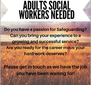 C2S_SocialWork's tweet photo. Contact us on 01622 237022. 

#AdultSocialWorkers #Kent #Recruitment #Safeguarding #HCPC #SocialWork #LoveYourAgency https://t.co/wOgyyBLrqL
