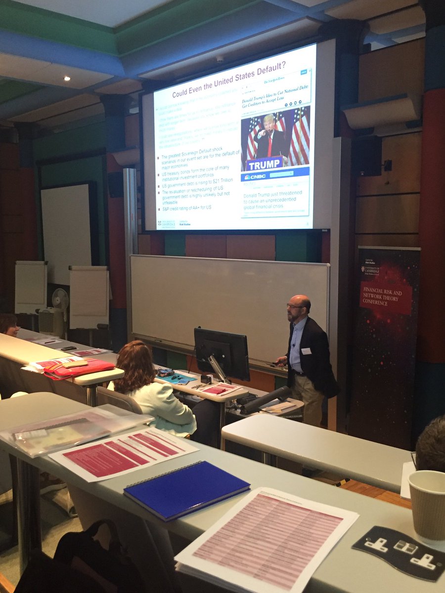 Risk_Cambridge's tweet photo. Financial Risk & Network Theory conference is kicking off this morning #frnt2016 https://t.co/TCXd3efAOO