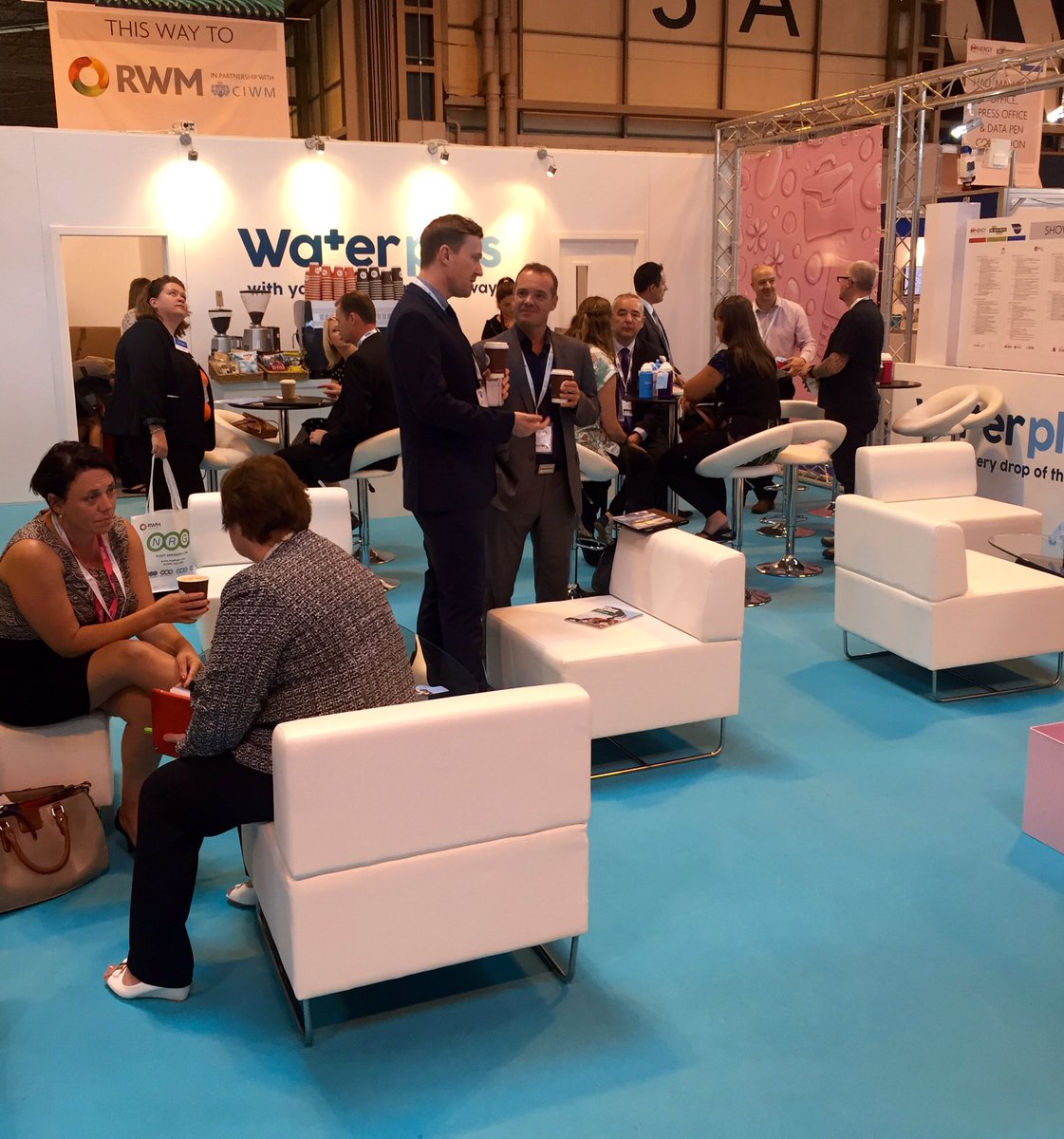WaterPlusUK's tweet photo. It's all go at the Water Plus café, come join us for a coffee #waterpluslaunch #waterevent16 https://t.co/qIN8MtarY5