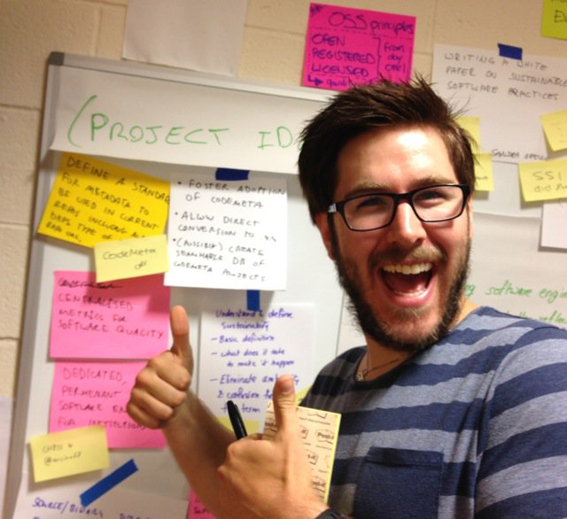 asclnet's tweet image. Chris really likes #CodeMeta idea! #WSSSPE4