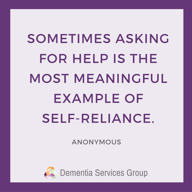 DementiaAdvisor's tweet photo. Asking for help is not a sign of weakness, but a sign of #strength. #quote #QOTD https://t.co/Hk2GyV4zNQ