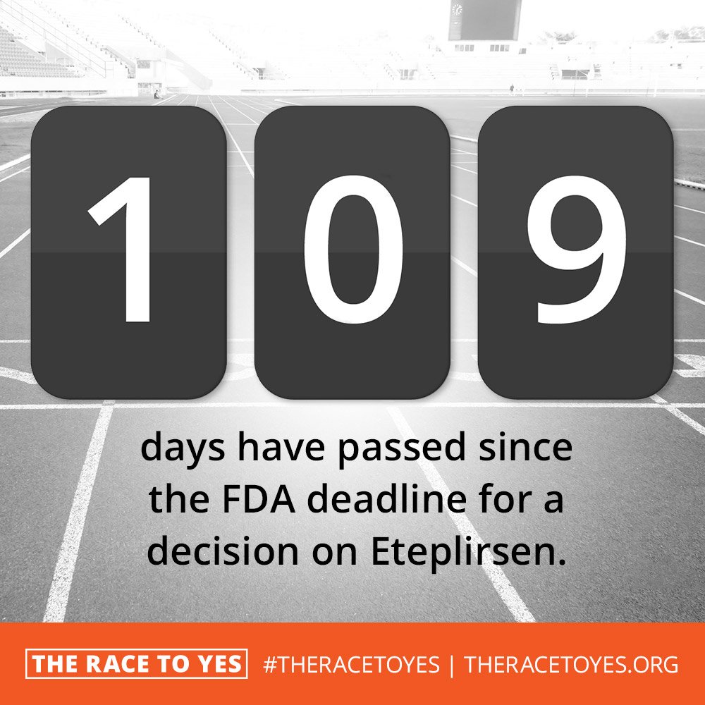 TheRacetoYes's tweet photo. @US_FDA #MakeDuchenneHistory #eteplirsen https://t.co/G0H5VjWjA1