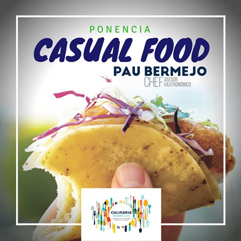 viernes 23 sept ofreceré ponencia que profundiza la tendencia gastronómica conocida como #CasualFood <a href="/CulinariaTfe/">Culinaria Tenerife</a>