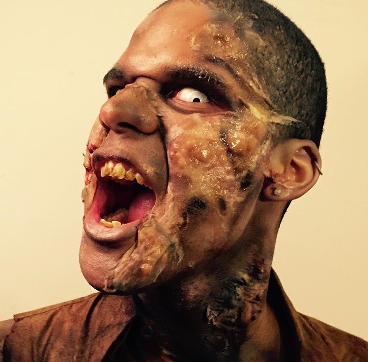 MeikleProduc's tweet photo. #4seasonswebseries actor @Meiks_13 on the cover of @RobertKirkman book #thewalkingdead #TIFF16 #TWD #zombies https://t.co/KcXaw494Ca
