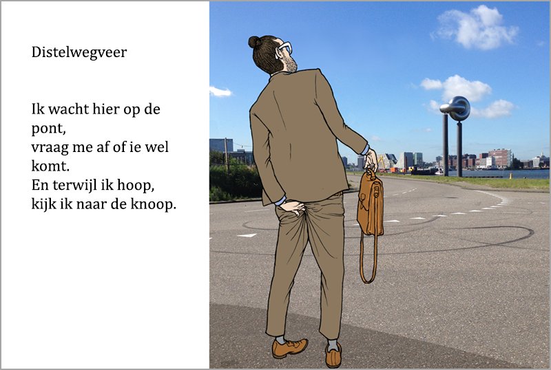 Wachten de pont...