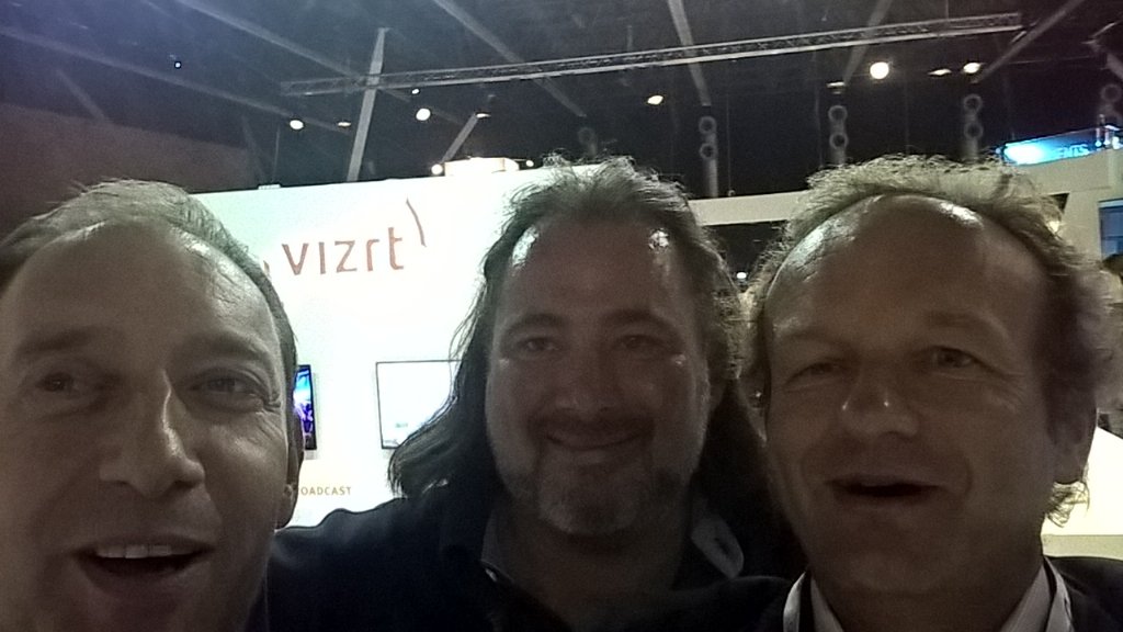 xjuredieu's tweet photo. Thks to @heydlauf for introducing #Vizrt team. Impressive showcase too at #ibc2016. #Multivote team up! https://t.co/T8UZF9t8e6