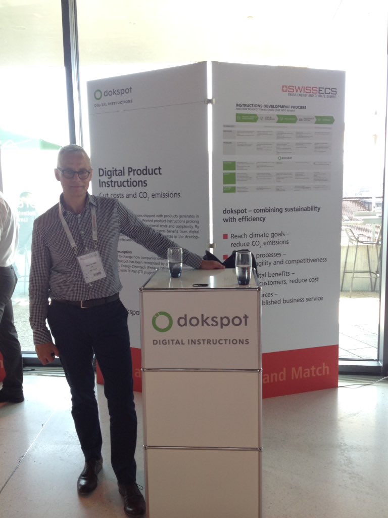 dokspot's tweet photo. We have arrived! #dokspot #digitalinstructions is at #SwissECS @SwissECS #sustainability #environment https://t.co/jcojWrIUaR