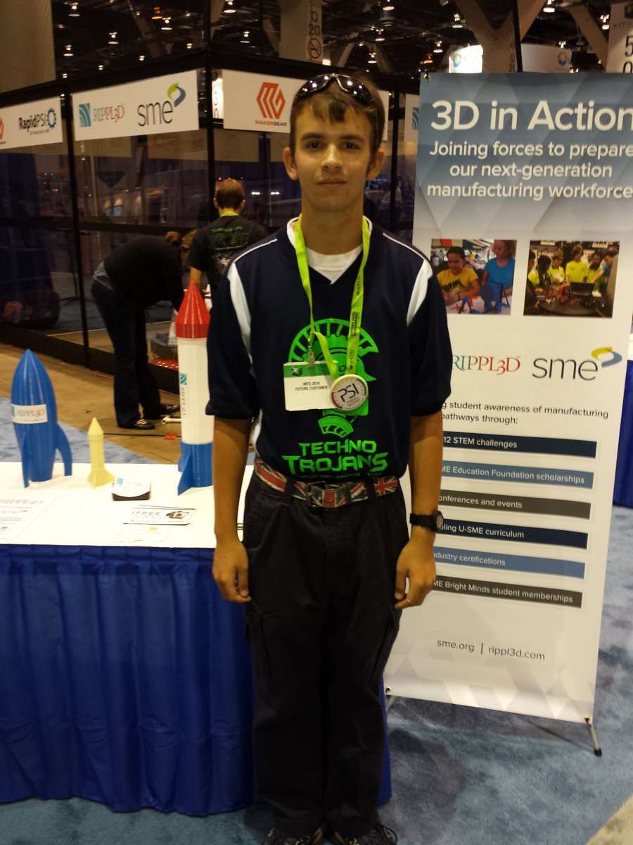 Rippl3D's tweet photo. Mondays Air Rocket Winner @IMTS_summit !
@SME_MFG @RapidPSI @makergear https://t.co/FICVOjHgxz