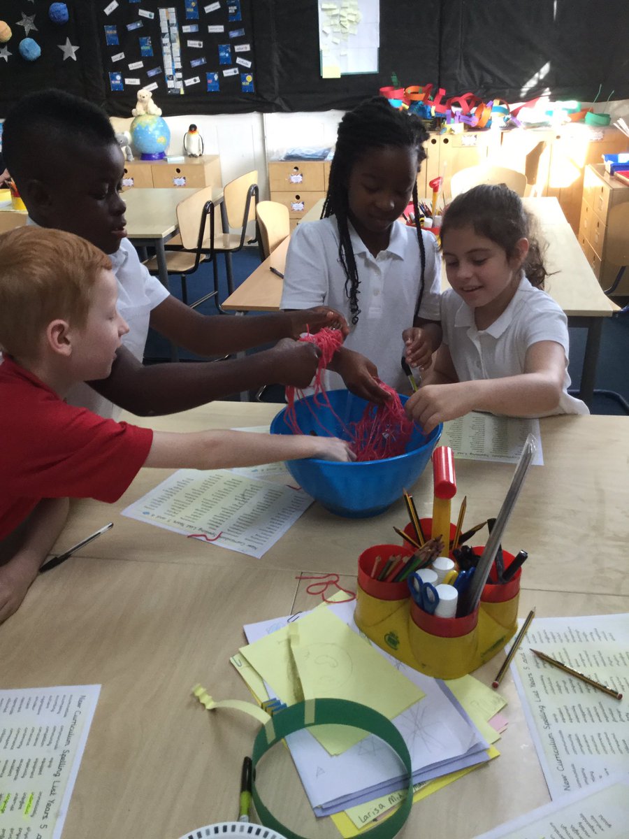 LarkHallPrimary's tweet photo. Checking our keywords in Year 5 #RoaldDahlDay #wormspaghetti #bfgdreams #giantpeach #messyplay https://t.co/wCaMtpmizy