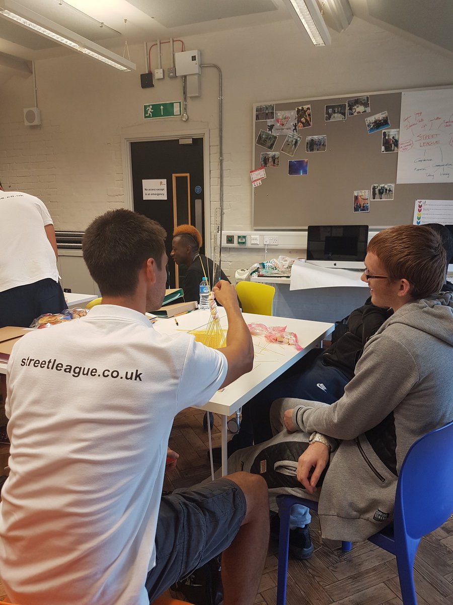 SLdancefit_kate's tweet photo. @Street_League Islington Academy... exploring architectural careers! #teamwork  #spaghettimarshmellowgame https://t.co/soE5KeV8NY