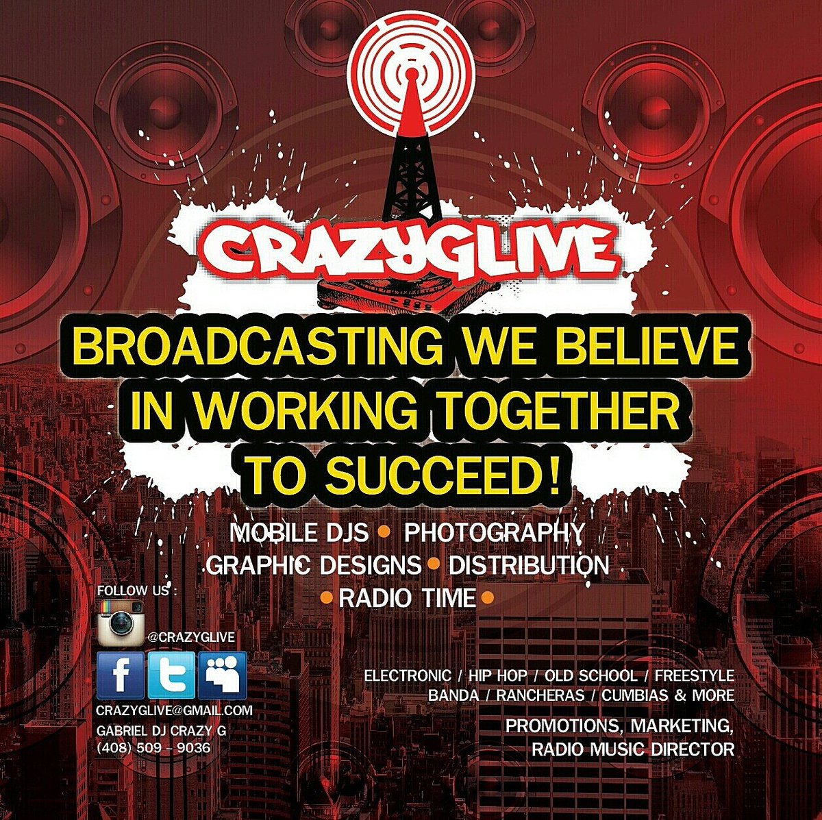 CRAZYGLIVERADIO's tweet photo. Just in case djs are needed or more here is sum 411 on us &amp; we don't mind fwd gigs to others if we're not available https://t.co/RFB7IGpj3r