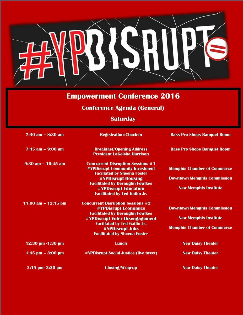 Let's #YPDisrupt community investment, education, &amp; more! Spots are filling up fast! ypdisrupt.eventbrite.com.