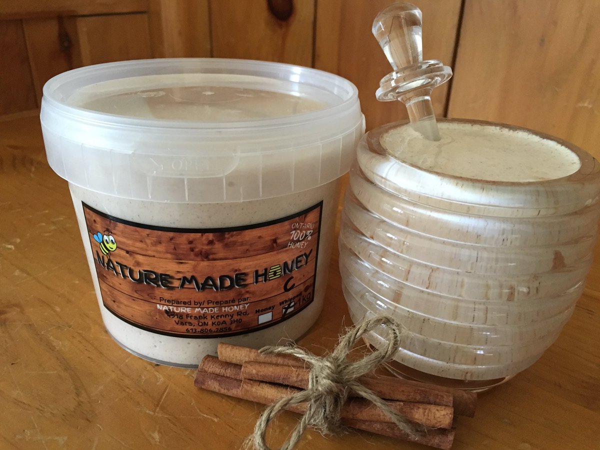 613honeybees's tweet photo. #Whippingup some #WhippedCinnamonHoney #yummy 😍 #supportlocal #beekeeping #honey #unpasteurized #Ottawa https://t.co/VnELpeEMLv