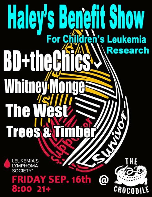 treesandtimber's tweet photo. Friday @thecrocodile with @BrandenDaniel @whitneymonge and @BandTheWest! Great music for an excellent cause. @LLSusa https://t.co/Pf9bkHvTbd