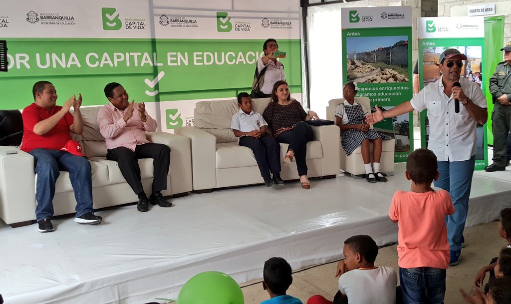 Con #EducaciónDePrimera estamos construyendo la verdadera paz que necesita Colombia y Barranquilla.