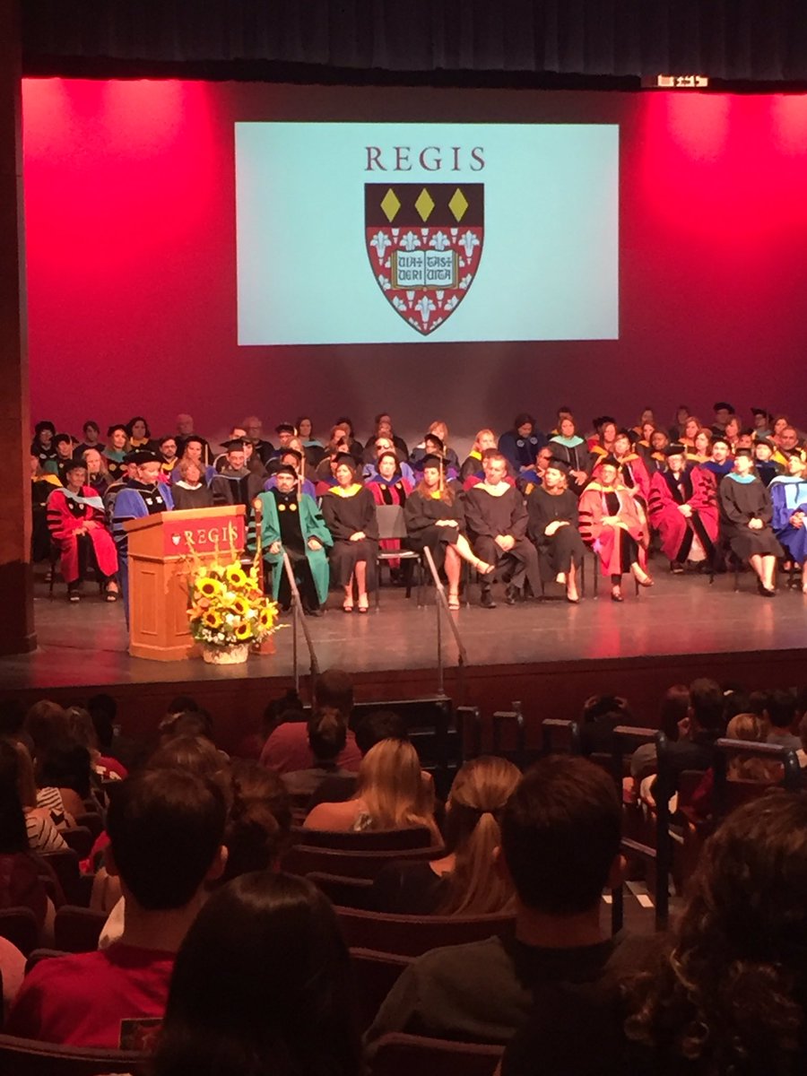 RegisMA_ResLife's tweet photo. President Hays speaking about the #dearneighbor at #RegisConvocation @RegisCollege_MA #findyourpassion https://t.co/POydoJlcen