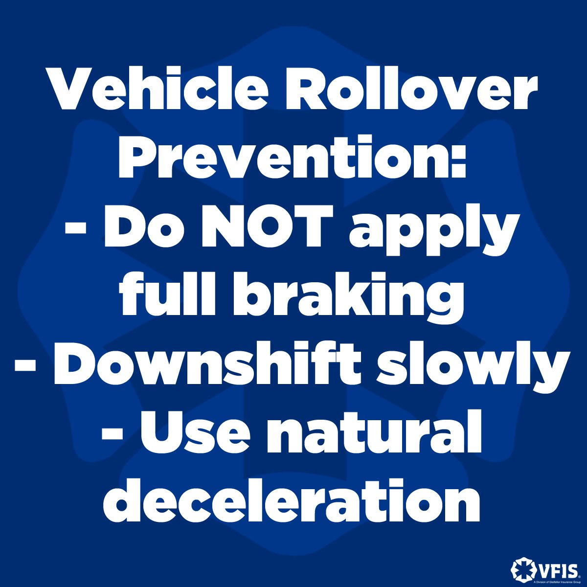 If your emergency vehicle runs off the road, remember these tips to help avoid a rollover.