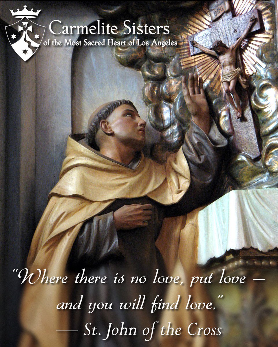 Risultati immagini per where there is no love put love and you will find love st john of the cross