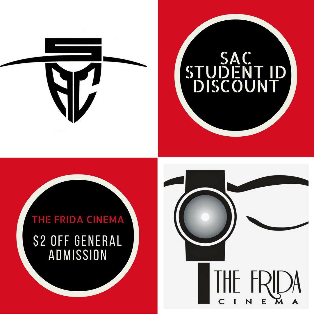 Use your SAC Student ID at The Frida Cinema and get $2 off general admission. #santaanacollege #discounts #studentID